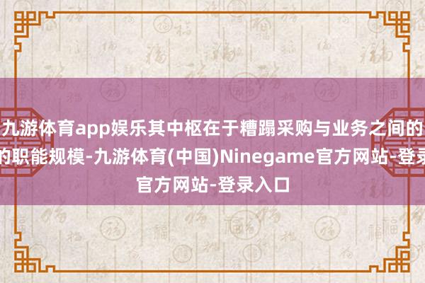 九游体育app娱乐其中枢在于糟蹋采购与业务之间的传统的职能规模-九游体育(中国)Ninegame官方网站-登录入口