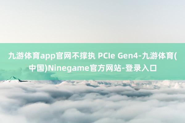 九游体育app官网不撑执 PCIe Gen4-九游体育(中国)Ninegame官方网站-登录入口