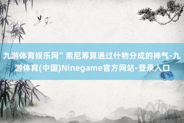 九游体育娱乐网”　　索尼筹算通过什物分成的神气-九游体育(中国)Ninegame官方网站-登录入口
